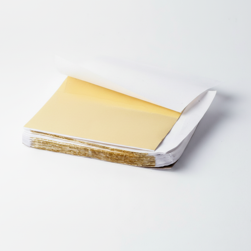 100pcs Golden Leaf Paper