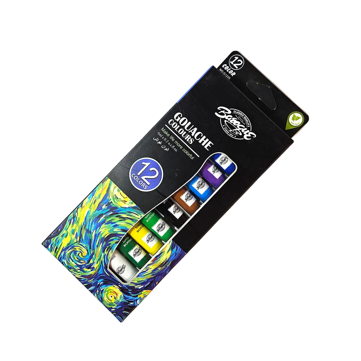 Baeaque Gouache Color Set of 12 for beginners
