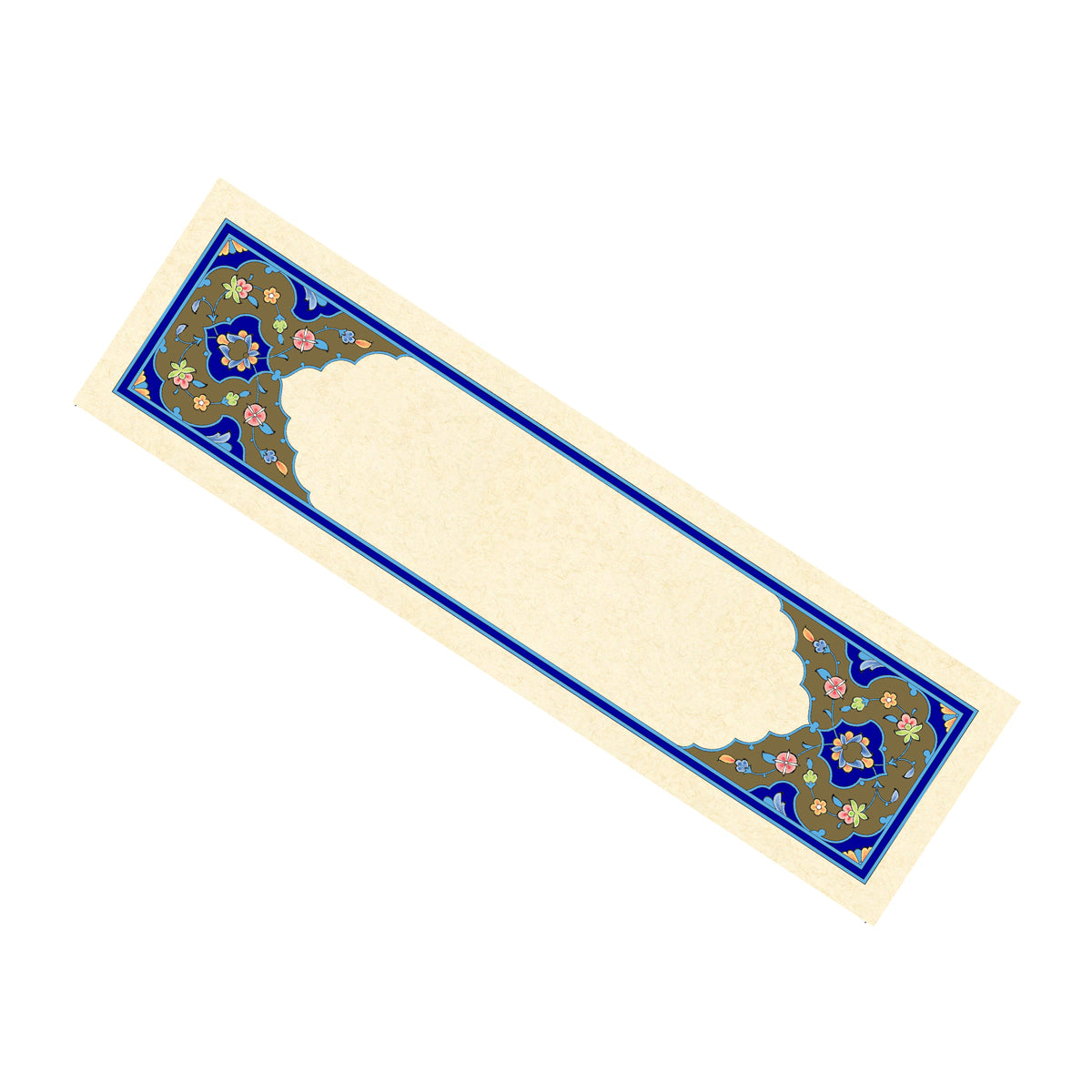 Gilded paper for writing Arabic Name or Title 30X8