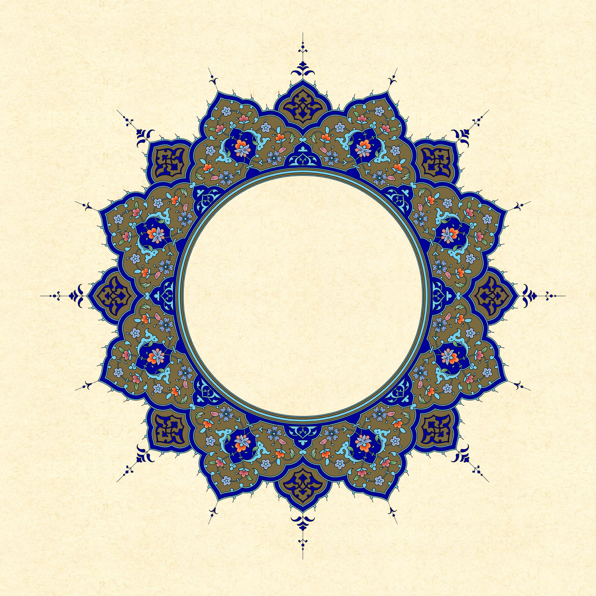 Gilded & Decorated Paper 22X22cm
