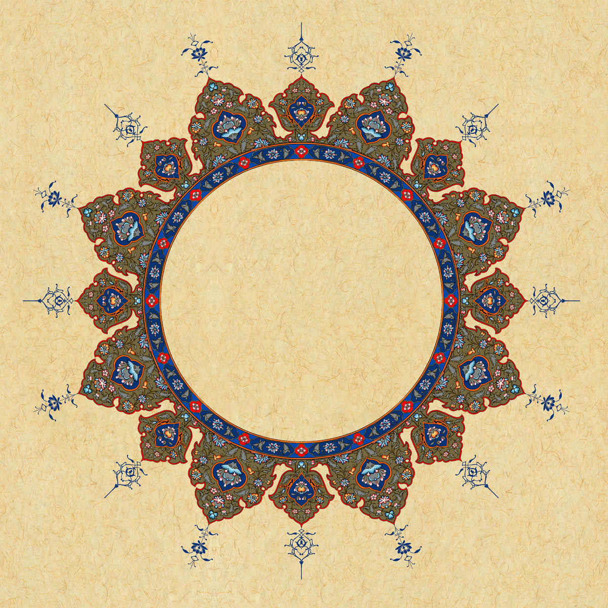 Gilded & Decorated Paper 22X22cm