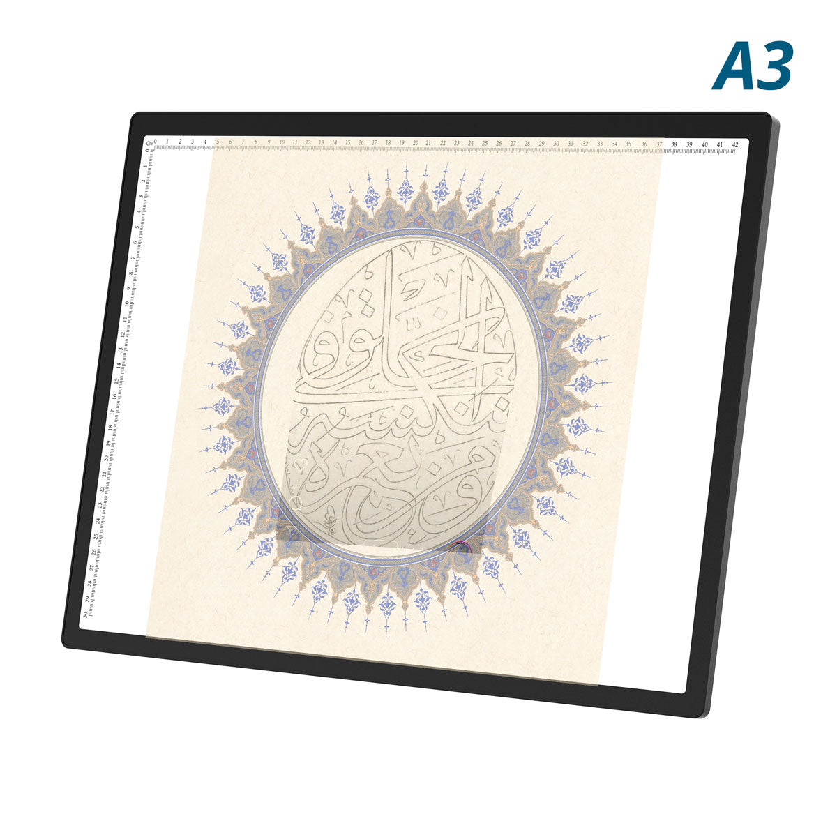 JSK-A3-2A LED Tracing Pad Drawing Pad ultra Thin Board Kid Stencil Pad Acrylic Panel USB Port Arabic Calligraphy Tracing Board