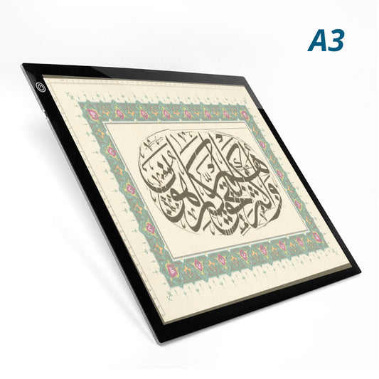 JSK-A3-20C LED Tracing Pad Drawing Pad ultra Thin Board ,Stencil Pad Acrylic Panel ,Arabic Calligraphy Tracing Board ,