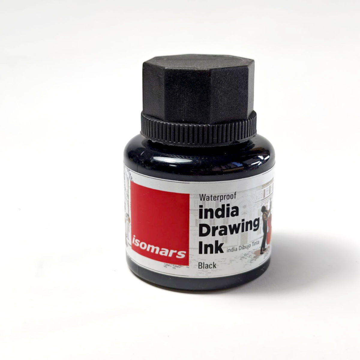 Isomars Water-Based India Ink for Arabic Calligraphy & Moqahar Paper – 35 ml