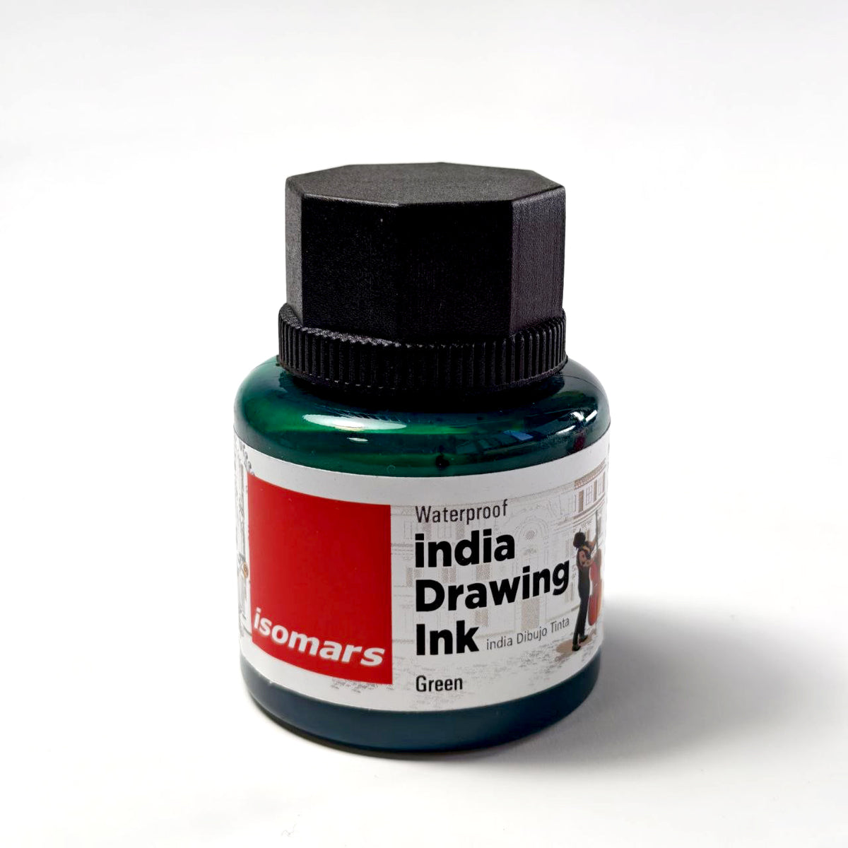 Isomars Water-Based India Ink for Arabic Calligraphy & Moqahar Paper – 35 ml