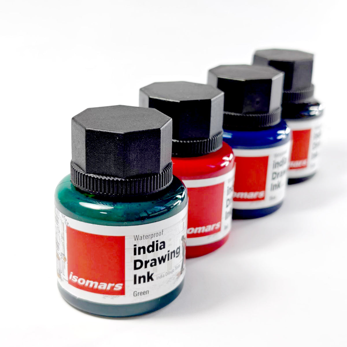 Isomars Water-Based India Ink for Arabic Calligraphy & Moqahar Paper – 35 ml